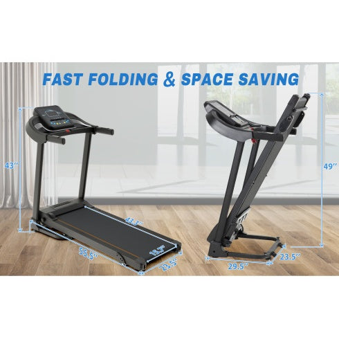 Folding Treadmill Motorized Running Jogging Machine